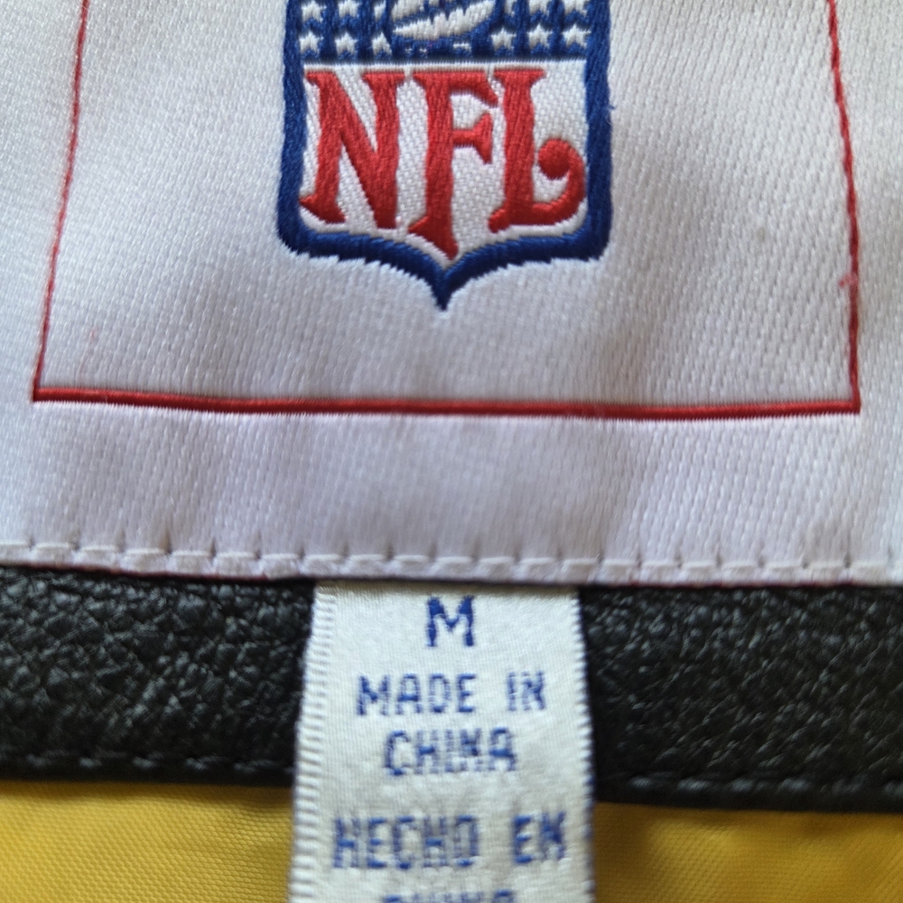 Green Bay Packers Vintage Suede Leather Jacket M - Picture 8 of 15